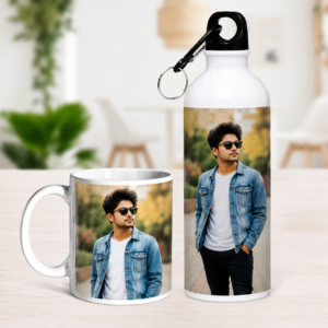 Personalised Mug With Sipper Bottle