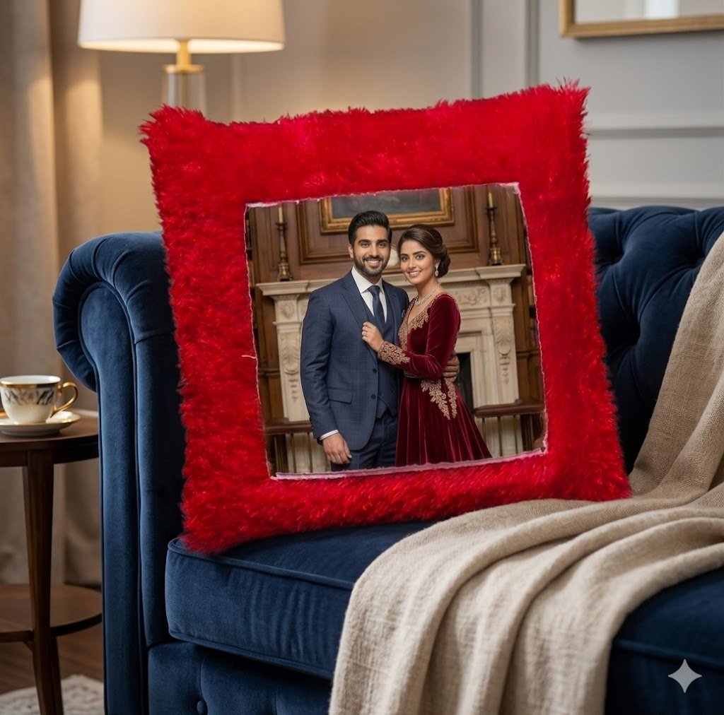 personalized photo cushion