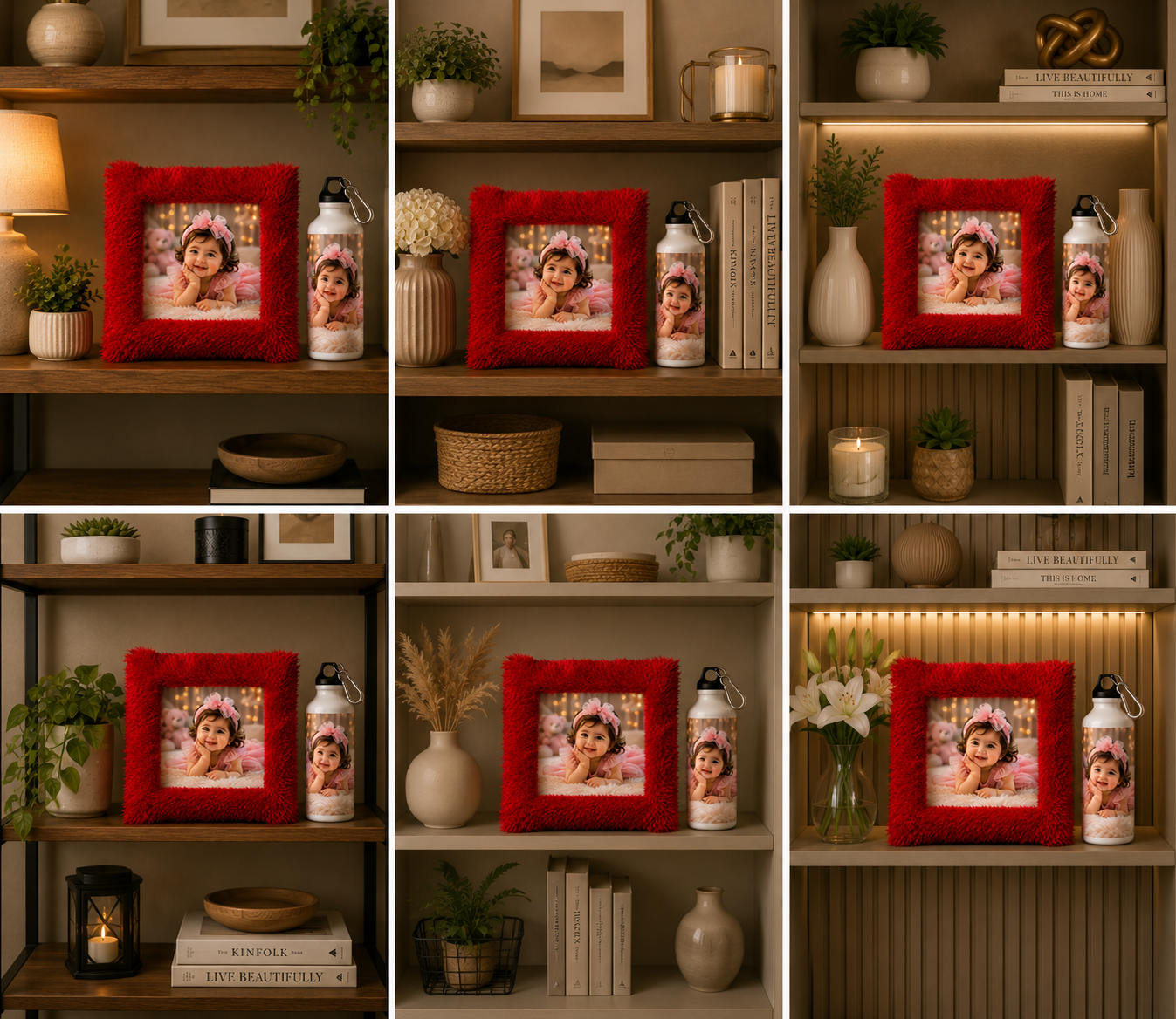 Customised Cushion with Sipper Bottle